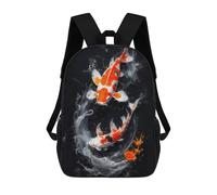 sinyumoney Sac À Dos 3D Pour Enfants Koi Underwater Dreamscape Sacs Imprimés Sac D'école Sac À Dos Léger Sac À Dos Tendance Et Amusant Pour Enfants 17inch