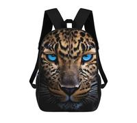 sinyumoney Sac À Dos 3D Pour Enfants Leopard With Blue Eyes Sacs Imprimés Sac D'école Sac À Dos Léger Sac À Dos Tendance Et Amusant Pour Enfants 17inch