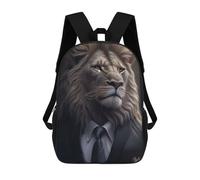 sinyumoney Sac À Dos 3D Pour Enfants Lion Suit Animal Sacs Imprimés Sac D'école Sac À Dos Léger Sac À Dos Tendance Et Amusant Pour Enfants 17inch