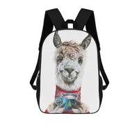sinyumoney Sac À Dos 3D Pour Enfants Llama Latte Christmas Sacs Imprimés Sac D'école Sac À Dos Léger Sac À Dos Tendance Et Amusant Pour Enfants 17inch