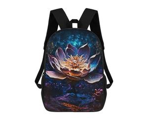 sinyumoney Sac À Dos 3D Pour Enfants Lotus Flower Magic Sacs Imprimés Sac D'école Sac À Dos Léger Sac À Dos Tendance Et Amusant Pour Enfants 17inch
