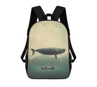 sinyumoney Sac À Dos 3D Pour Enfants Magical Sea Sacs Imprimés Sac D'école Sac À Dos Léger Sac À Dos Tendance Et Amusant Pour Enfants 17inch