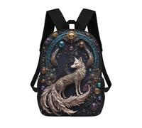 sinyumoney Sac À Dos 3D Pour Enfants Majestic Steampunk Fox Sacs Imprimés Sac D'école Sac À Dos Léger Sac À Dos Tendance Et Amusant Pour Enfants 17inch