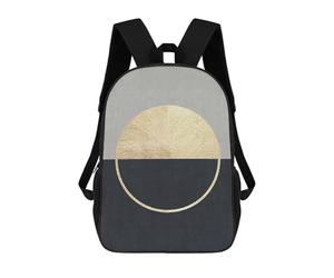 sinyumoney Sac À Dos 3D Pour Enfants Marble And Gold Art 7 Sacs Imprimés Sac D'école Sac À Dos Léger Sac À Dos Tendance Et Amusant Pour Enfants 17inch