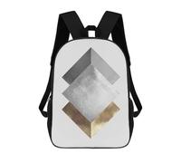 sinyumoney Sac À Dos 3D Pour Enfants Metallic And Gold Art 04 Sacs Imprimés Sac D'école Sac À Dos Léger Sac À Dos Tendance Et Amusant Pour Enfants 17inch