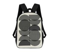 sinyumoney Sac À Dos 3D Pour Enfants Minimalist Lines 12 Sacs Imprimés Sac D'école Sac À Dos Léger Sac À Dos Tendance Et Amusant Pour Enfants 17inch