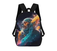 sinyumoney Sac À Dos 3D Pour Enfants Neon Space Sacs Imprimés Sac D'école Sac À Dos Léger Sac À Dos Tendance Et Amusant Pour Enfants 17inch