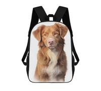 sinyumoney Sac À Dos 3D Pour Enfants Nova Scotia Duck Dog Sacs Imprimés Sac D'école Sac À Dos Léger Sac À Dos Tendance Et Amusant Pour Enfants 17inch