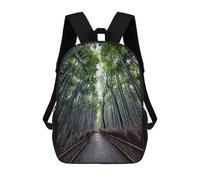 sinyumoney Sac À Dos 3D Pour Enfants Path In The Bamboo Sacs Imprimés Sac D'école Sac À Dos Léger Sac À Dos Tendance Et Amusant Pour Enfants 17inch