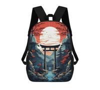 sinyumoney Sac À Dos 3D Pour Enfants Realm of Illusions Sacs Imprimés Sac D'école Sac À Dos Léger Sac À Dos Tendance Et Amusant Pour Enfants 17inch
