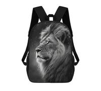 sinyumoney Sac À Dos 3D Pour Enfants Regal Lion Portrait -4 Sacs Imprimés Sac D'école Sac À Dos Léger Sac À Dos Tendance Et Amusant Pour Enfants 17inch