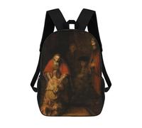 sinyumoney Sac À Dos 3D Pour Enfants Return of The Prodigal Son Sacs Imprimés Sac D'école Sac À Dos Léger Sac À Dos Tendance Et Amusant Pour Enfants 17inch