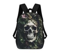 sinyumoney Sac À Dos 3D Pour Enfants Skull Head 4 Sacs Imprimés Sac D'école Sac À Dos Léger Sac À Dos Tendance Et Amusant Pour Enfants 17inch