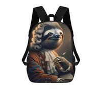 sinyumoney Sac À Dos 3D Pour Enfants Sloth As A Philosopher Sacs Imprimés Sac D'école Sac À Dos Léger Sac À Dos Tendance Et Amusant Pour Enfants 17inch