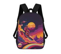 sinyumoney Sac À Dos 3D Pour Enfants Space Explorer's Journey -2 Sacs Imprimés Sac D'école Sac À Dos Léger Sac À Dos Tendance Et Amusant Pour Enfants 17inch