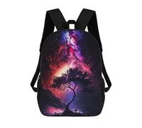 sinyumoney Sac À Dos 3D Pour Enfants Space Of Tree Sacs Imprimés Sac D'école Sac À Dos Léger Sac À Dos Tendance Et Amusant Pour Enfants 17inch