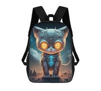 sinyumoney Sac À Dos 3D Pour Enfants Steampunk Cat Adventure Sacs Imprimés Sac D'école Sac À Dos Léger Sac À Dos Tendance Et Amusant Pour Enfants 17inch
