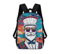 sinyumoney Sac À Dos 3D Pour Enfants The Gentleman I Sacs Imprimés Sac D'école Sac À Dos Léger Sac À Dos Tendance Et Amusant Pour Enfants 17inch