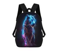 sinyumoney Sac À Dos 3D Pour Enfants THE GLOWING TIGER Sacs Imprimés Sac D'école Sac À Dos Léger Sac À Dos Tendance Et Amusant Pour Enfants 17inch