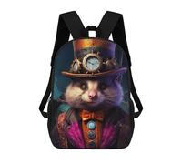 sinyumoney Sac À Dos 3D Pour Enfants The Mad Stasher Sacs Imprimés Sac D'école Sac À Dos Léger Sac À Dos Tendance Et Amusant Pour Enfants 17inch