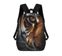 sinyumoney Sac À Dos 3D Pour Enfants Tiger Eye Close-Up Sacs Imprimés Sac D'école Sac À Dos Léger Sac À Dos Tendance Et Amusant Pour Enfants 17inch