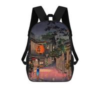 sinyumoney Sac À Dos 3D Pour Enfants Tokyo Rainy Street Sacs Imprimés Sac D'école Sac À Dos Léger Sac À Dos Tendance Et Amusant Pour Enfants 17inch