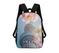 sinyumoney Sac À Dos 3D Pour Enfants Tokyo Spring And Sakura Sacs Imprimés Sac D'école Sac À Dos Léger Sac À Dos Tendance Et Amusant Pour Enfants 17inch