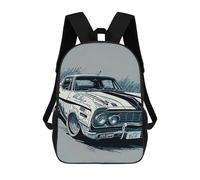 sinyumoney Sac À Dos 3D Pour Enfants Vintage Car Sacs Imprimés Sac D'école Sac À Dos Léger Sac À Dos Tendance Et Amusant Pour Enfants 17inch