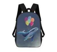 sinyumoney Sac À Dos 3D Pour Enfants Whale Hello There Sacs Imprimés Sac D'école Sac À Dos Léger Sac À Dos Tendance Et Amusant Pour Enfants 17inch