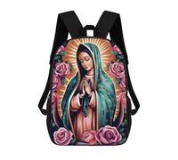 sinyumoney Sac À Dos 3D Religion Poster2 Guadalupe Sac D'école Pour Garçons, Sac À Livres, Sac À Dos Tendance Pour Ordinateur Portable, Sac À Dos Pour Garçons Et Filles 17inch