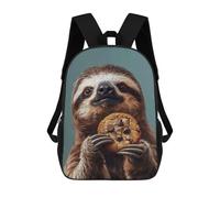 sinyumoney Sac À Dos 3D Sloth Eating Cookie Sac D'école Pour Garçons, Sac À Livres, Sac À Dos Tendance Pour Ordinateur Portable, Sac À Dos Pour Garçons Et Filles 17inch