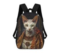 sinyumoney Sac À Dos 3D Sphynx Cat Sac D'école Pour Garçons, Sac À Livres, Sac À Dos Tendance Pour Ordinateur Portable, Sac À Dos Pour Garçons Et Filles 17inch