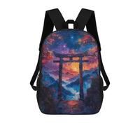 sinyumoney Sac À Dos 3D Torii Gate Landscape Sac D'école Pour Garçons, Sac À Livres, Sac À Dos Tendance Pour Ordinateur Portable, Sac À Dos Pour Garçons Et Filles 17inch