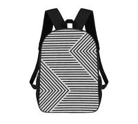 sinyumoney Sac À Dos 4Filles Abstract And Geometric 5 Sac À Dos Scolaire Garçon Imprimé En 3D, Sac À Dos Décontracté Et Léger Pour Collégiens 17inch
