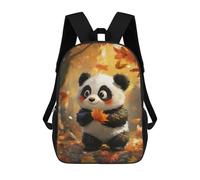 sinyumoney Sac À Dos 4Filles Adorable Panda in Autumn Sac À Dos Scolaire Garçon Imprimé En 3D, Sac À Dos Décontracté Et Léger Pour Collégiens 17inch