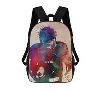 sinyumoney Sac À Dos 4Filles American Football Player Sac À Dos Scolaire Garçon Imprimé En 3D, Sac À Dos Décontracté Et Léger Pour Collégiens 17inch