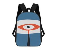 sinyumoney Sac À Dos 4Filles Blue And Red IX Sac À Dos Scolaire Garçon Imprimé En 3D, Sac À Dos Décontracté Et Léger Pour Collégiens 17inch