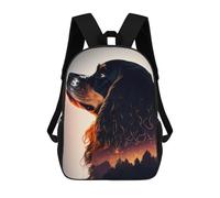 sinyumoney Sac À Dos 4Filles Cavalier King Forest Sac À Dos Scolaire Garçon Imprimé En 3D, Sac À Dos Décontracté Et Léger Pour Collégiens 17inch