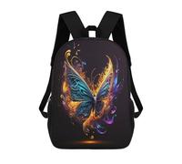 sinyumoney Sac À Dos 4Filles Colorful Butterfly Artwork -3 Sac À Dos Scolaire Garçon Imprimé En 3D, Sac À Dos Décontracté Et Léger Pour Collégiens 17inch