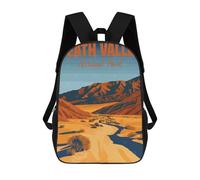 sinyumoney Sac À Dos 4Filles Death Valley National Park Sac À Dos Scolaire Garçon Imprimé En 3D, Sac À Dos Décontracté Et Léger Pour Collégiens 17inch
