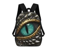sinyumoney Sac À Dos 4Filles Dragon Eye Close-Up Sac À Dos Scolaire Garçon Imprimé En 3D, Sac À Dos Décontracté Et Léger Pour Collégiens 17inch