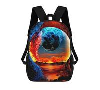 sinyumoney Sac À Dos 4Filles Fantasy World Sac À Dos Scolaire Garçon Imprimé En 3D, Sac À Dos Décontracté Et Léger Pour Collégiens 17inch
