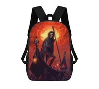 sinyumoney Sac À Dos 4Filles Ferryman of The Underworld Sac À Dos Scolaire Garçon Imprimé En 3D, Sac À Dos Décontracté Et Léger Pour Collégiens 17inch