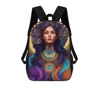 sinyumoney Sac À Dos 4Filles Goddess of Ethereal Light Sac À Dos Scolaire Garçon Imprimé En 3D, Sac À Dos Décontracté Et Léger Pour Collégiens 17inch