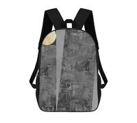 sinyumoney Sac À Dos 4Filles Gray And Gold Art P Sac À Dos Scolaire Garçon Imprimé En 3D, Sac À Dos Décontracté Et Léger Pour Collégiens 17inch