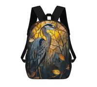 sinyumoney Sac À Dos 4Filles Heron Kintsugi Art Sac À Dos Scolaire Garçon Imprimé En 3D, Sac À Dos Décontracté Et Léger Pour Collégiens 17inch