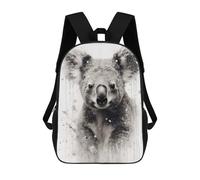 sinyumoney Sac À Dos 4Filles Koala Beauty Black Ink Sac À Dos Scolaire Garçon Imprimé En 3D, Sac À Dos Décontracté Et Léger Pour Collégiens 17inch