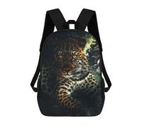 sinyumoney Sac À Dos 4Filles Leopard in The Wild Sac À Dos Scolaire Garçon Imprimé En 3D, Sac À Dos Décontracté Et Léger Pour Collégiens 17inch