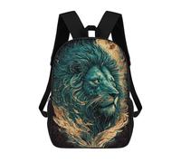 sinyumoney Sac À Dos 4Filles Lion Fantasyland Sac À Dos Scolaire Garçon Imprimé En 3D, Sac À Dos Décontracté Et Léger Pour Collégiens 17inch