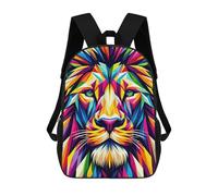 sinyumoney Sac À Dos 4Filles Lion Wpap Pop Art Sac À Dos Scolaire Garçon Imprimé En 3D, Sac À Dos Décontracté Et Léger Pour Collégiens 17inch